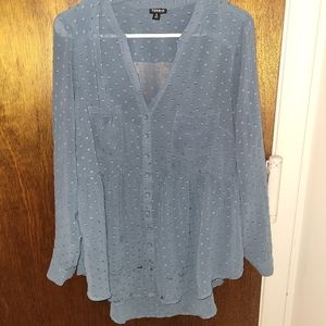 Teal Torrid Babydoll top